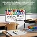 ForraFun New Version 3 Pcs Classroom Management Waiting Room Clip Colorful Chart Teacher's Helper Waiting Room Frosted PVC Poster with Wooden Number Clips, Table Holder for Classroom Supplies(Classic)