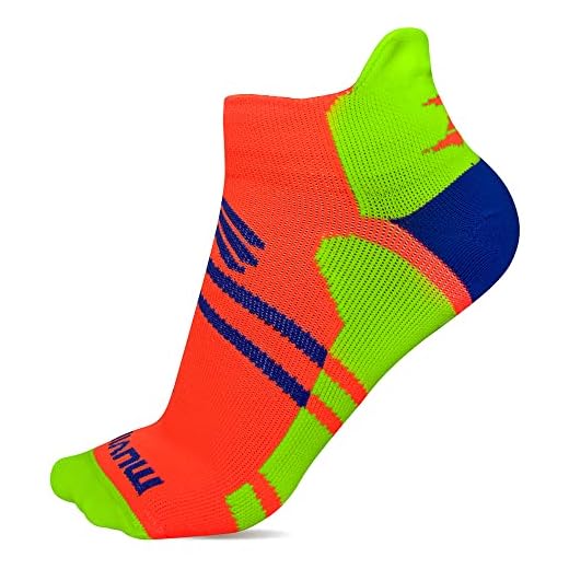 Muvin Meia de Compressão Cano Curto Arrow – Boa Respirabilidade – Protege Contra Bolhas – Unissex – Corrida – Caminhada – Ciclismo – Exercícios – Fitness – Esportes – Treinamento - Conforto - Laranja - 34-39