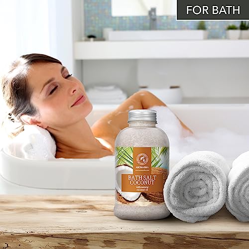Sal de Baño de Coco 600g - Sales de Baño Marinas con Aceite de Coco Natural - Baño Relajante - Cuidado del Cuerpo - Relajación Muscular - Buen Sueño - Sales de Baño de Aromaterapia - imagen 6