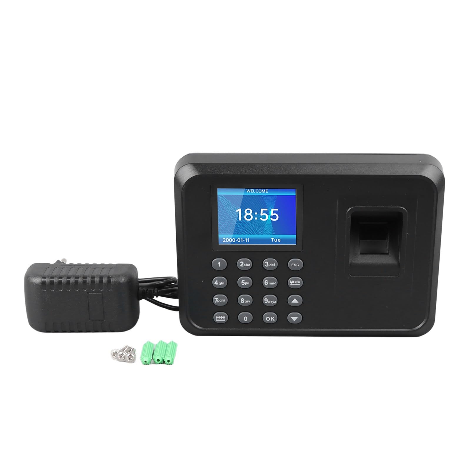 Precise Fingerprint Time Clock for Office, Fast Response, Accurate Attendance Record, Multilingual Support, User-Friendly Operation