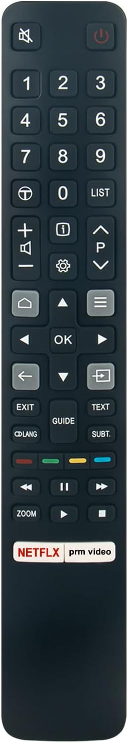 RC802NU YUI1 Replacement Remote Compatible with TCL TV Remote 55C735K 65C735K 75C735K 65C935K 75C935K Compatible with iFFALCON 32F510B