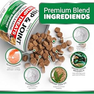 YUMAS-Hemp-Hip-and-Joint-Supplement-for-Dogs-Glucosamine-for-Dogs-170-Dog-Joint-Pain-Relief-Chews-Chondroitin-MSM-Hemp-Oil-Advanced-Dog-Joint-Supplement-Health-Mobility-Support-Treats - Cucciolini Doodles   YUMAS-Hemp-Hip-and-Joint-Supplement-for-Dogs-Glucosamine-for-Dogs-170-Dog-Joint-Pain-Relief-Chews-Chondroitin-MSM-Hemp-Oil-Advanced-Dog-Joint-Supplement-Health-Mobility-Support-Treats