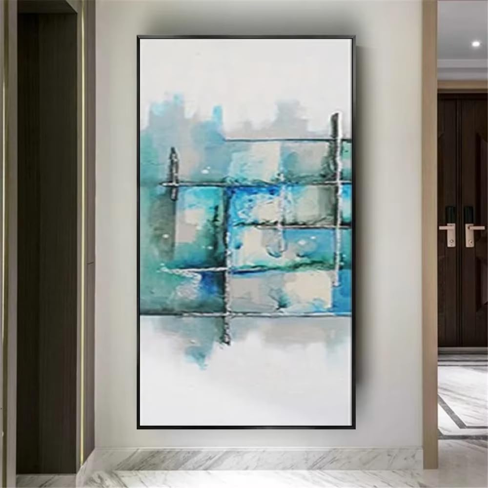 DFZEWKI Abstract Graffiti Painting on Canvas Modern Nordic Wall Art for Living Room Bedroom Home Decor Wall Decor Posters(50x100cm(20x39in)/No frame)