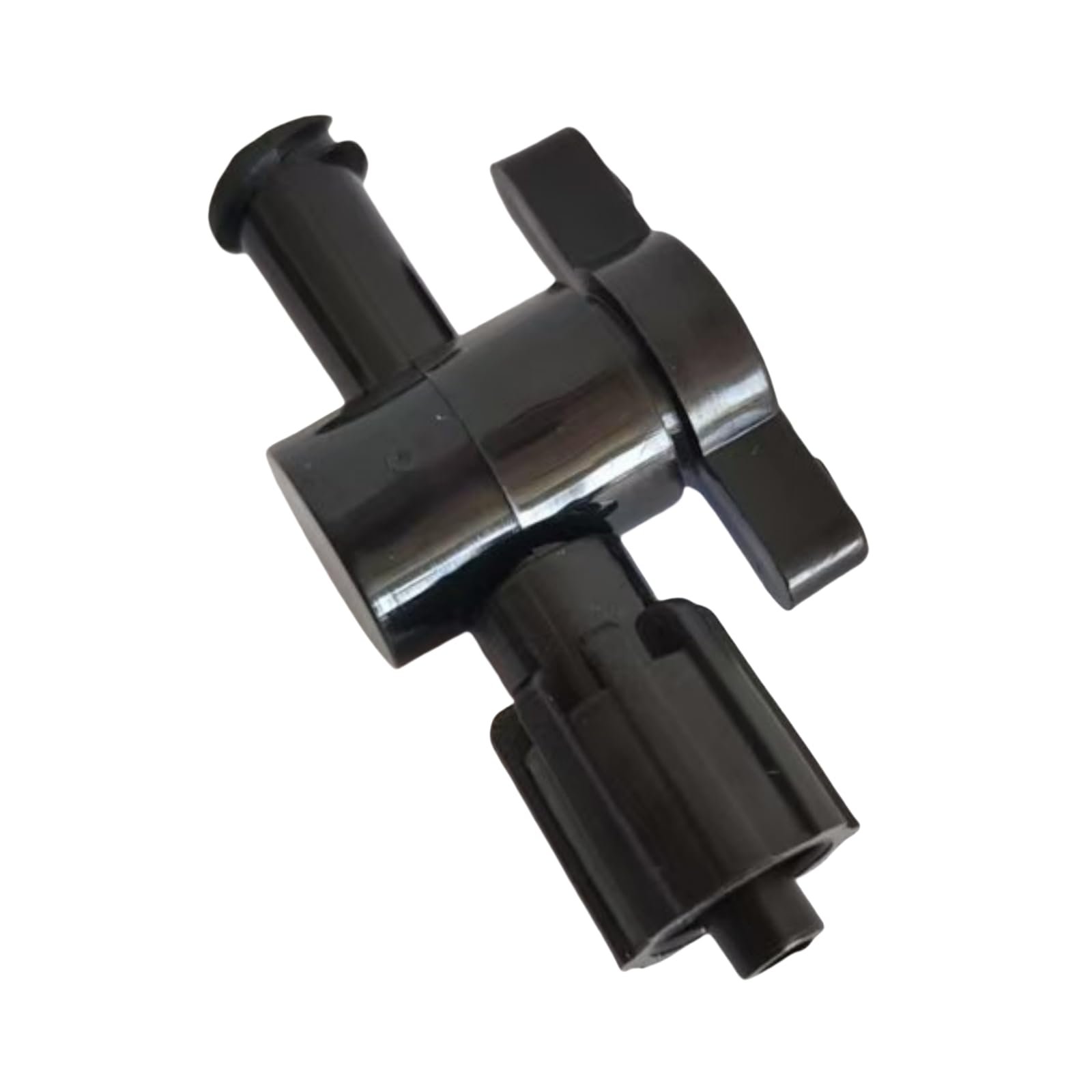 50 conectores de bloqueo de llave de paso de 2 vías – interruptor de plástico reutilizable duradero con tapa de bloqueo(Black)