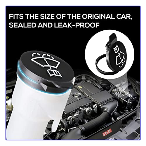 Rydowenna Windshield Wiper Washer Fluid Reservoir Tank Bottle Cap Replacement Cap Compatible With Gmc Chevrolet Buick Cadillac 12767700, 13227300, 19172571(Rydowenna-12767700) #TOP4