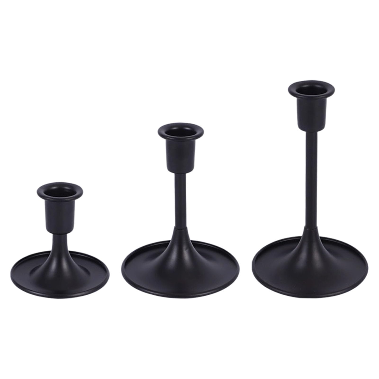 Tsophreniq Iron Holders 3Pcs Home Accent with Scrollwork Detailing for Fireplaces Mantels Decoration Holders Set