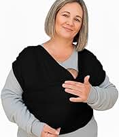 Sling Plus Size Best Sling para Bebê | Carregador Canguru Tipo Camiseta, Ergonômico e Respirável | Recém-Nascido até 20 kg