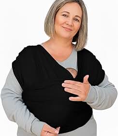Sling Plus Size Best Sling para Bebê | Carregador Canguru Tipo Camiseta, Ergonômico e Respirável | Recém-Nascido até 20 kg