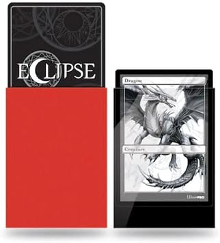 Ultra Pro E-15604 Eclipse Gloss Standard Sleeves (100 Pack) -Apple Red