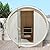 AMOCANE Outdoor Barrel Steam Sauna for 2-4 Person, Low EMF Wooden Saunas Room for Home, Traditional Spa with 4.5 KW TOULE Heater, Rocks, Bucket, Waterproof System (70.87”x 59.05”x 70.87”)
