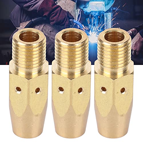 10Pcs Lassen Nozzles Messing Tip Lassen Pistool Houder Schroefdraad Interface Glossy Lassen Set Nozzles voor Miller M25… - Image 8