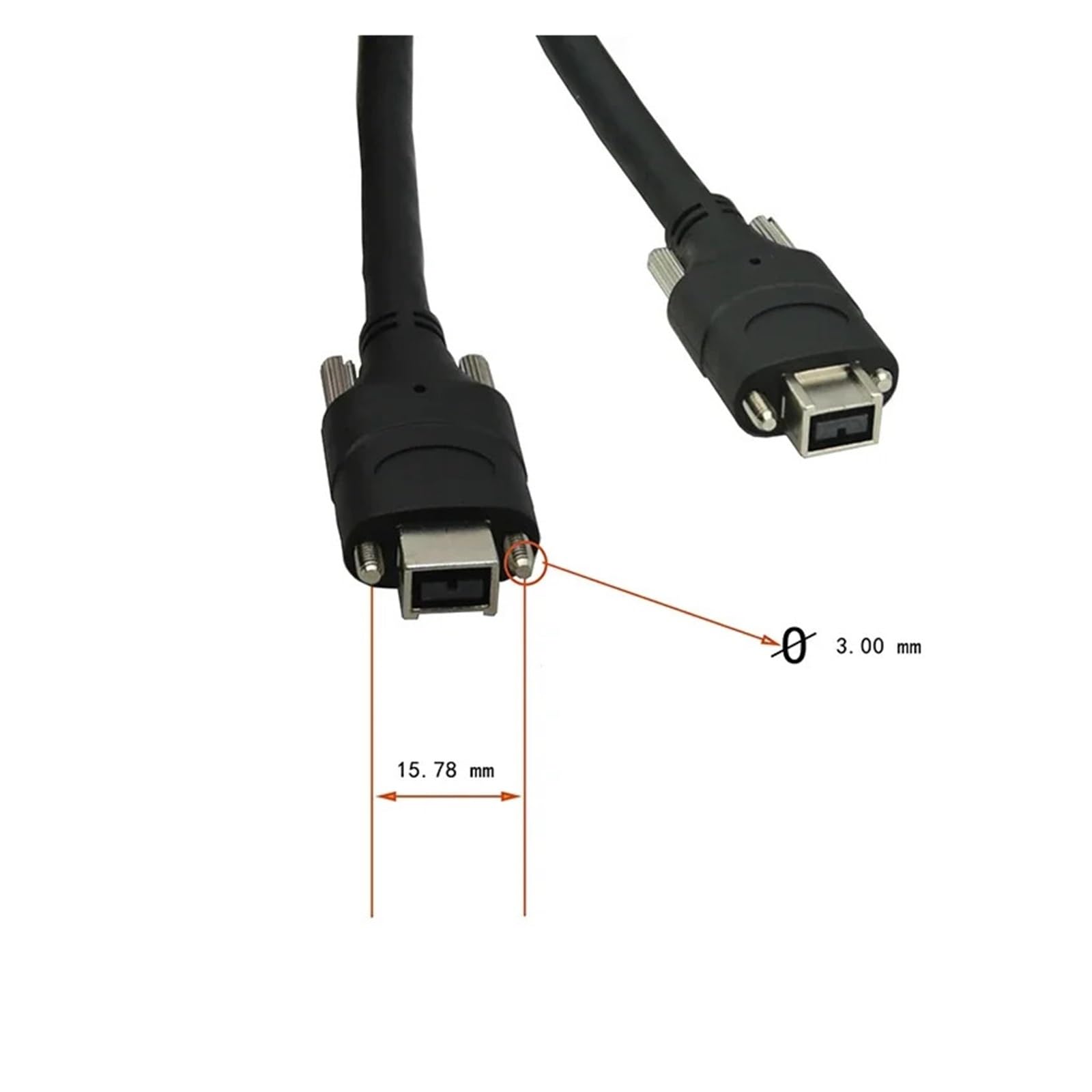 1394B - Cavo dati per telecamera industriale CCD Firewire 9PIN maschio per bloccare la cintura segnale schermato ad alta flessibilità 1394 800 (3 m)