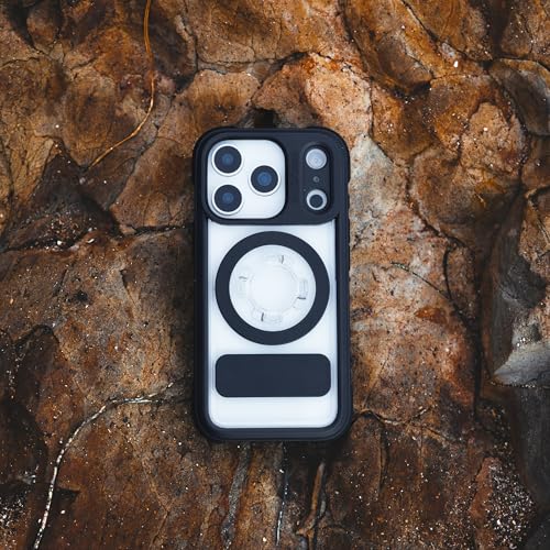 Coque compatible iPhone 17 Pro Max Rokform Crystal transparente magnétique