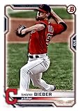 2021 BOWMAN #28 SHANE BIEBER INDIANS BASEBALL MLB