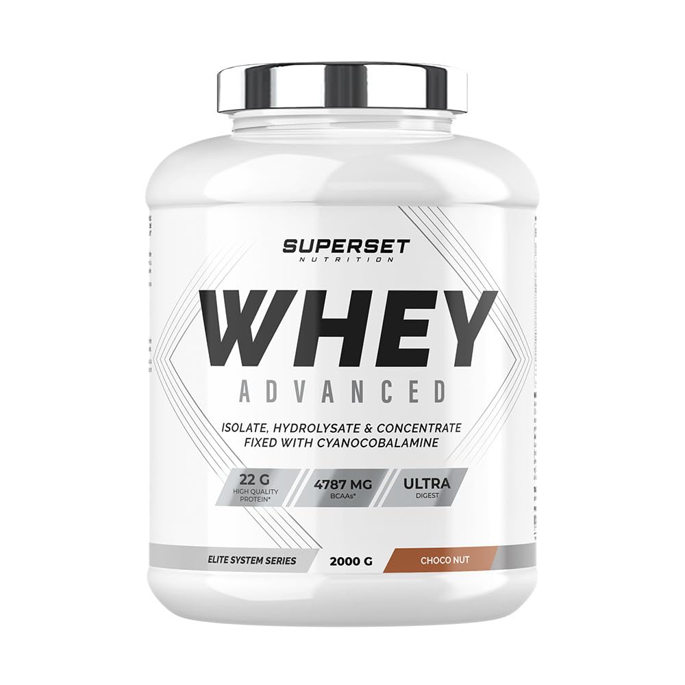 Programa de aumento muscular en seco confirmado - 100% Whey Proteine Advanced 2kg Choco Nut - No Pump Xtreme - Créa Max