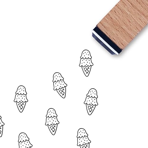 Sello de goma para helado, mini sello pequeño de 35 pulgadas para álbumes de recortes, planificación de tarjetas