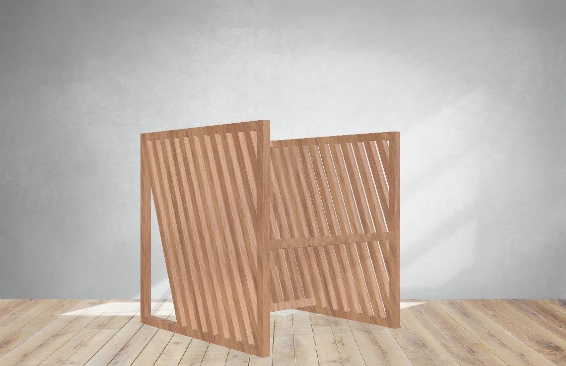 SHRAV Teak Wooden Designer Chair for Home and Balcony (70D x 70W x 70H cm) 2