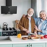 CIARRA CBCB6725 Dunstabzugshaube 60cm 370m³/h Kopffreie Abzugshaube mit CBCF002X2 Kohlenstofffilter,Abluft Umluft Wandabzugshaube 3 Leistungsstufen Wandmontage Edelstahl LED Beleuchtung Wandhaube - 9