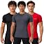 1# (3 Pack) Black / Charcoal / Red