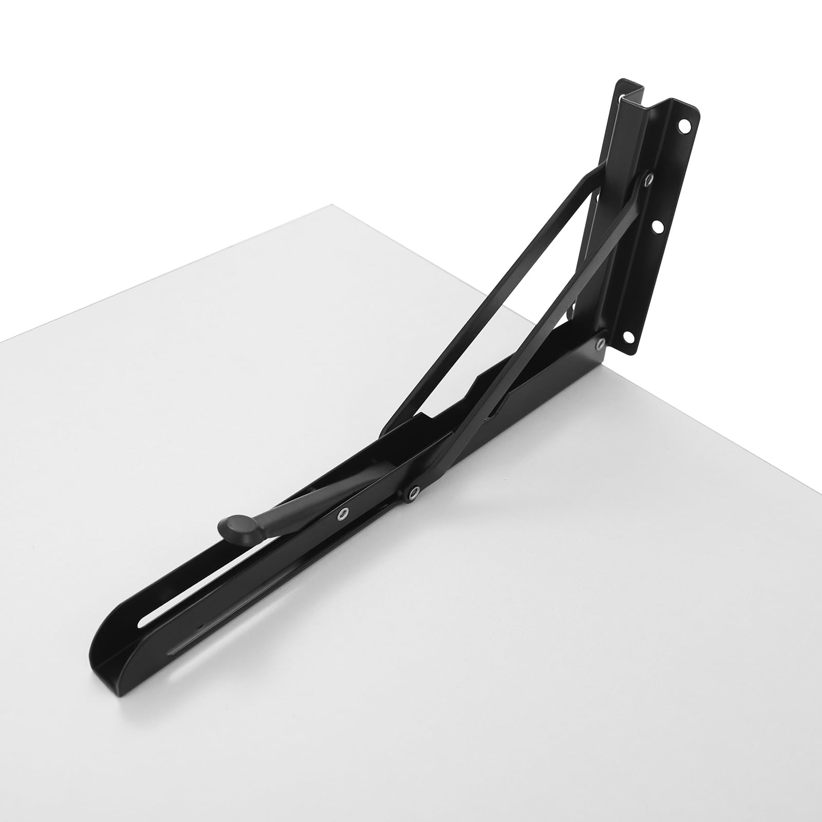 Klappbarer Wandtisch 100x60cm Wand Klappbarer Tisch, Schwebender Schreibtisch Computertisch für kleine Räume, Heimbüro, Esszimmer, Waschküche, Küche, Bar (Schwarz)