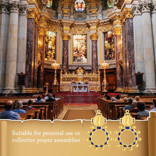 KOMI 24pc Finger Rosary Rings, Catholic Prayer Ring for Men Women, Baptism Confirmation Favors 6