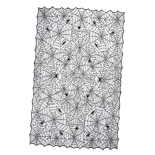 Couverture Halloween en dentelle RLKHXBS polyester déco terrifiante