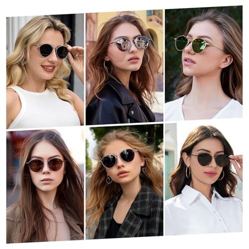 SUNGAIT Round Trendy Polarized Sunglasses Womens Unique Design Retro Sun Glasses for Men Vintage Classic Shades UV Protection2