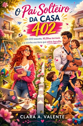 O Pai Solteiro da Casa 402: Um CEO exausto, 10 filhos terríveis e a vizinha escritora que odeia barulho.