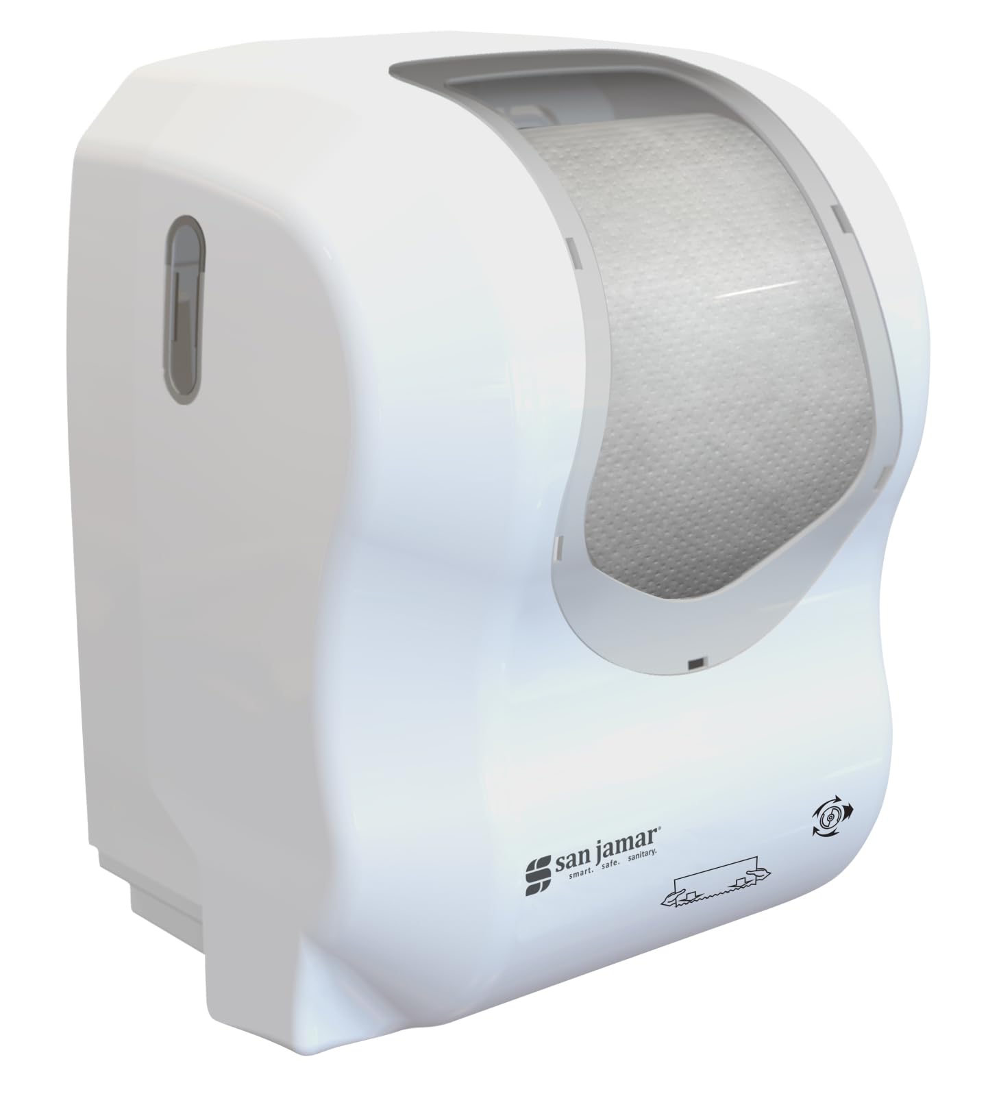 Photo 1 of San Jamar Summit Automatic Paper Towel Dispenser - White/Clear