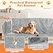 Omtofo wasserdichte HundedeckeHunde(100×75cm), Hundedecke für Unterwegs, Flauschig und Weich Hundedecken, Waschbar Schutzdecke für Sofa, wasserdichte Decke für Grosse Hunde und Mittelgroße Hunde