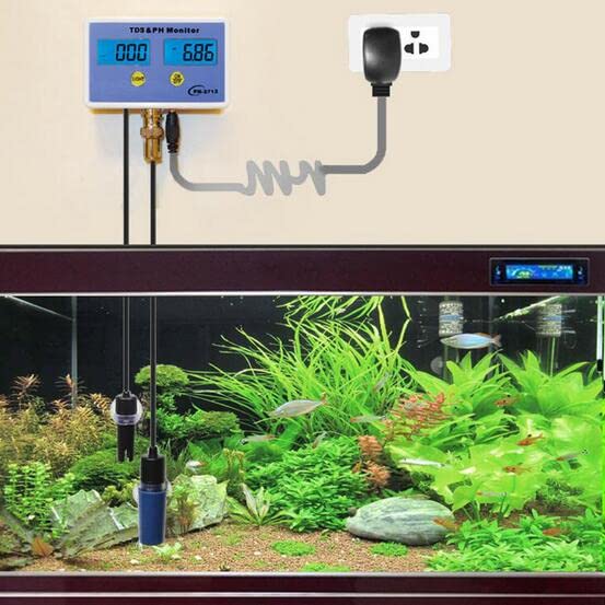 Aquarium Water Quality Detector TDS&PH Monitor Aquarium Long-Term Monitor PH Tester Meter