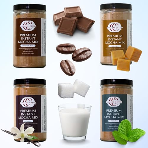 Civilized Coffee Instant Mocha Powder - Caramel Flavor Jar (16 oz) - Thumbnail 5