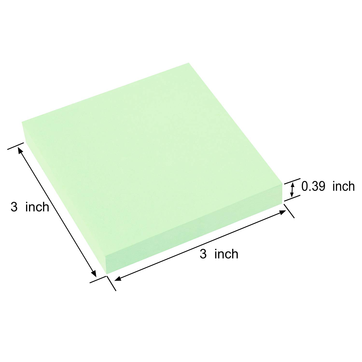 ZCZN Pop-up Sticky Notes 76 x 76 mm, 4 Pads Assorted Colours Self-Stick Notes, 100 Sheets/Pad (Rose Red,Yellow,Light Green,Light Blue) - Image 2