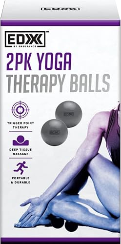 Miniatura 3 de EDX by Endurance 2PK - Pelotas de terapia de yoga, color gris