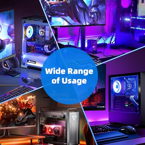 Image of ZORBES ARGB Controller 5V 3pin to SATA Power Supply Mini RGB Controller 3PIN Hub for Computer CPU Case Cool Fan LED Light Radiator, PC Modification ARGB Controller for ARGB Fans, ARGB Light Strips