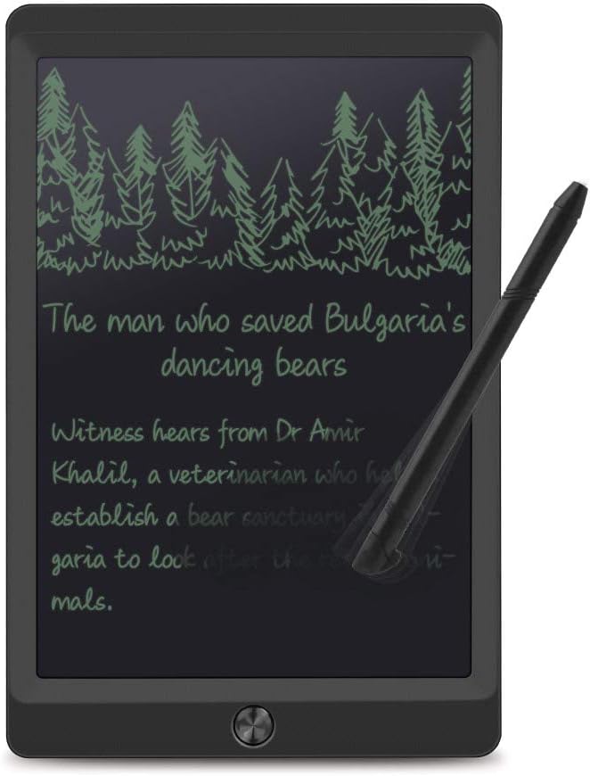 Green Board SP 10" LCD Tablet with Partial Erase Function and New Formula, Drawing and Studying eWriter, Paper Replacement (Black)