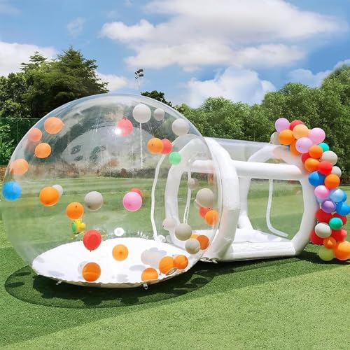 Tente gonflable à bulles transparente pour camping extérieur jardin famille étanche avec pompe