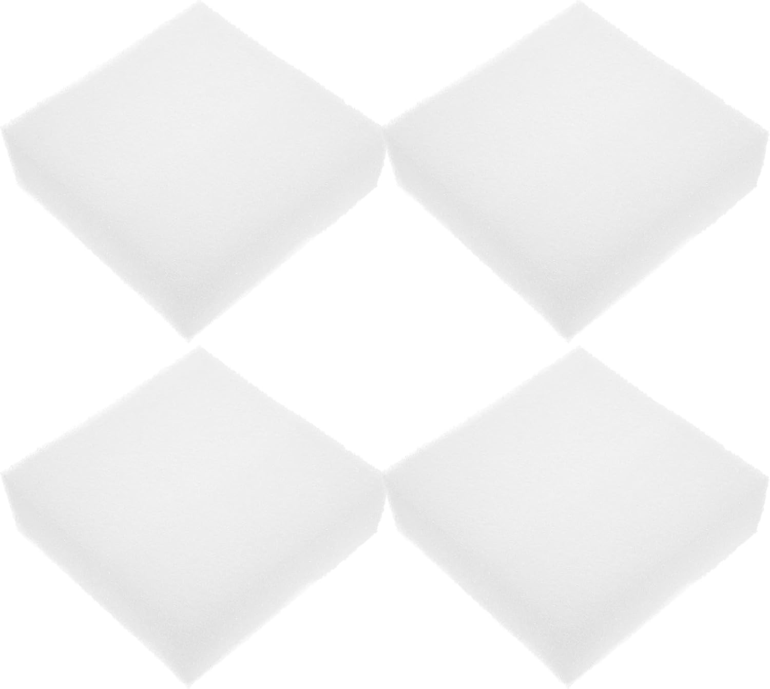 Multi-use White Foam Board 15x15x5cm 4pcs Packing Foam Inserts Cushioning Liners for Shipping and Craft Protection