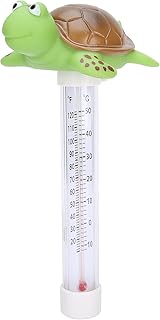 Pool Thermometer Floating Easy Read,Floating Pool Thermometer,Pond Water Thermometer Baby Swimming Pool Floating Water Temperature Meter with String for Outdoor and Indoor Swimming Pools