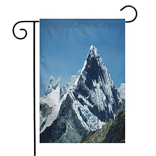Welcome Garden Flag 12x18 Inch Blue Freeze Air Peak Andes