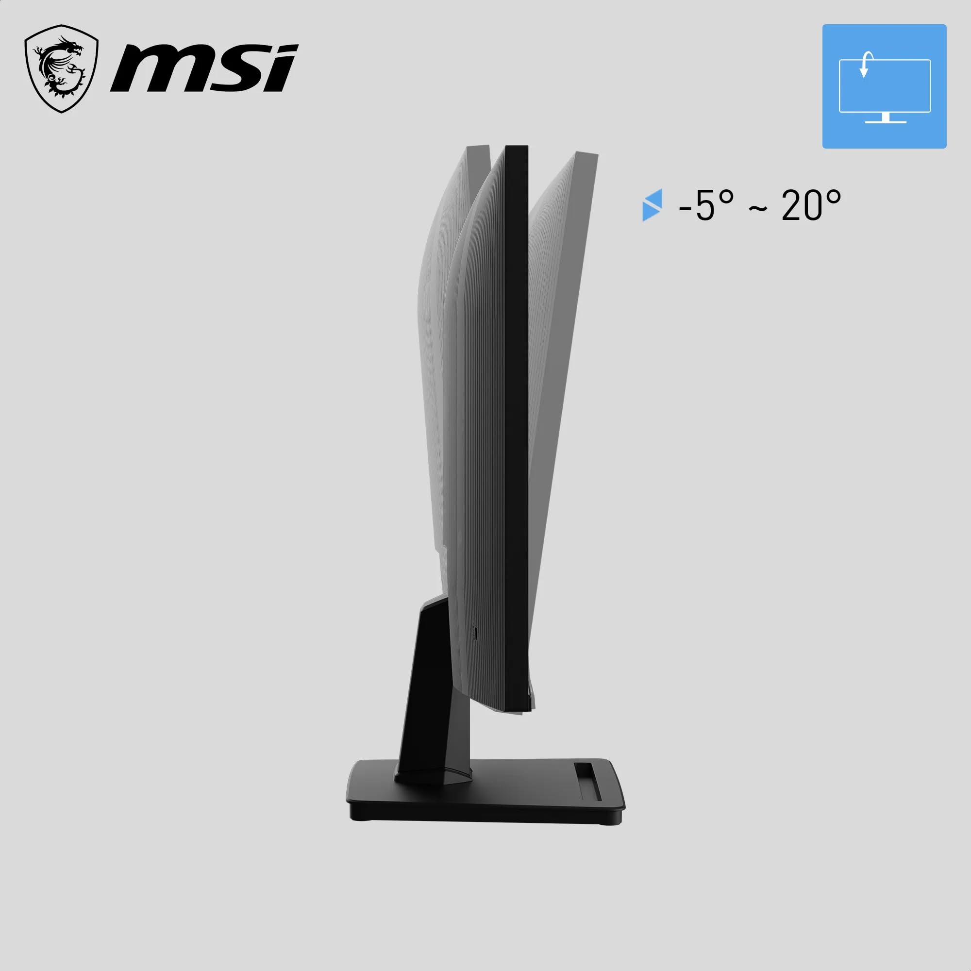 MSI Pro MP251A E14L Écran Professionnel 24.5" FHD | Dalle IPS 1920x1080, 144 Hz, 1ms, compatible VESA, HDMI, Adaptive-Sync