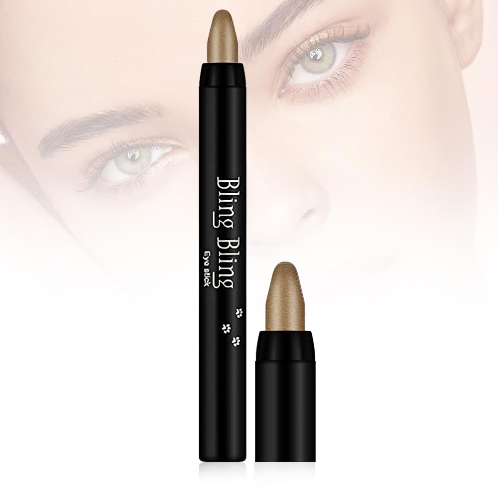 Eyeshadow Stick Set, 2025 New 16 Color Highlighter Eyeshadow Pencil Waterproof Glitter Eye Shadow Eyeliner Pen, Cream Eyeshadow Long Lasting