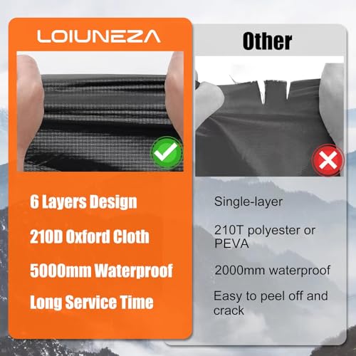 Image of Car Cover Custom Fit for Toyota 4runner, 210D SUV Car Cover Waterproof All Weather, 6 Layers Full Exterior Covers with Zipper Door & Windproof Bands, Mirror Pocket for Snow Rain Dust Protection