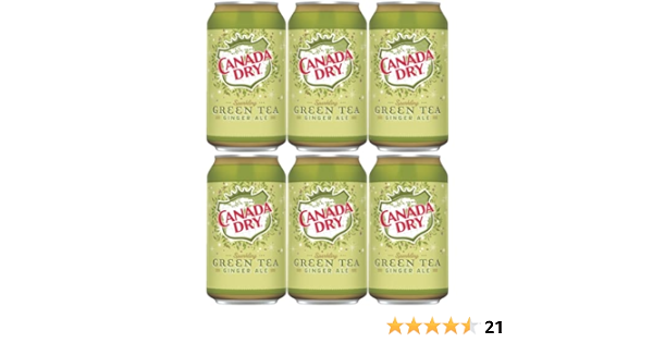 Amazon.com : Canada Dry Sparkling Green Tea Ginger Ale, 12oz ...
