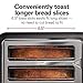 Hamilton Beach Gourmet 2 Slice Slot Toaster with Extra Long & Wide Slots, Sure-Toast Technology, Shade Selector with 7 Browning Levels, Bagel Setting, Matte Black and Stainless Steel (22996)