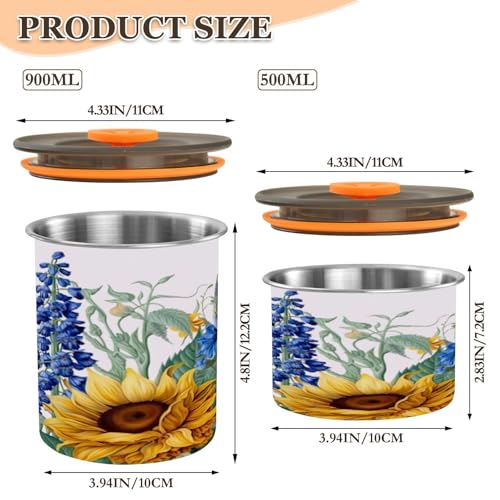 Envase de café ATTX 500 ml acero inoxidable con tapa hermética miniatura 2