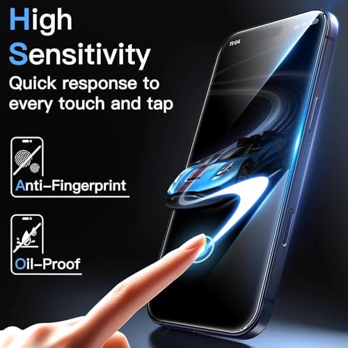 Image of STP FEEL Premium Borderless Tempered Glass Screen Protector Guard Compatible For iPhone 17 Pro 5G (6.3 Inch, Pack of 1) | Edge to Edge Coverage With Easy to installation kit