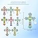Cross Diamond Art Bookmark Kit: 8 Pcs Christian Bookmarks with Pendant, Spiritual Diamond Painting Book Mark Gifts for Reading Lovers DIY Crafts