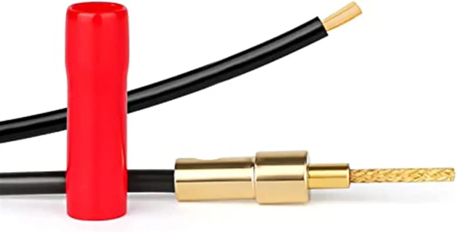 50 Pieces Set Gold Plated Audio Banana Connectors Audio Speaker Cable Amplifier Cable Plugs Jack(50 Pieces)