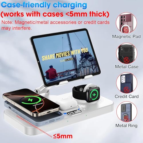 Wireless Charging Station for Apple Devices